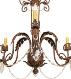 30"W Lindsay 6 Lt Chandelier
