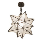 21"W Moravian Star Semi-Flushmount
