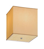 18"Sq Quadrato Honey Bombay Flush Mount