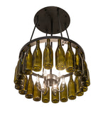 26"W Tuscan Vineyard 20 Lt Wine Bottle Chandelier