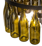 26"W Tuscan Vineyard 20 Lt Wine Bottle Chandelier