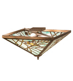 21"Sq Backyard Friends Flush Mount
