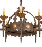 28"W Antibes 8 Lt Chandelier