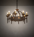 28"W Antibes 8 Lt Chandelier