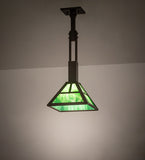 10"Sq "T" Mission Pendant