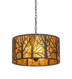 20"W Winter Maple Pendant
