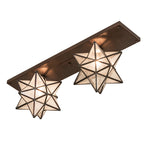 30"L Moravian Star 2 Lt Flushmount