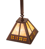 8"Sq Prairie Loft Mini Pendant