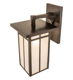 9"W Hyde Park "T" Mission Solid Mount Outdoor Wall Sconce