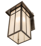 9"W Hyde Park "T" Mission Solid Mount Outdoor Wall Sconce