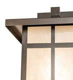 9"W Hyde Park "T" Mission Solid Mount Outdoor Wall Sconce