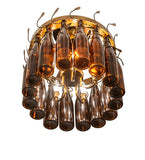 20"W Tuscan Vineyard Estate 16 Light Wine Bottle Chandelier