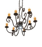 36"L Clifton 8 Lt Chandelier