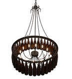 36"W Tuscan Vineyard 24 Wine Bottle Chandelier