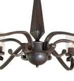 42"W Muirfield 6 Lt Chandelier