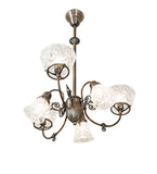 27"W Revival Gas & Electric 6 Lt Chandelier
