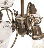 27"W Revival Gas & Electric 6 Lt Chandelier