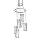 24"W Cartier 6 Lt Cascading Chandelier