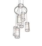 24"W Cartier 6 Lt Cascading Chandelier