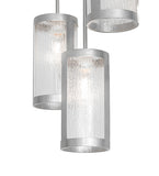 24"W Cartier 6 Lt Cascading Chandelier