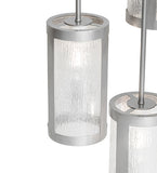 24"W Cartier 6 Lt Cascading Chandelier