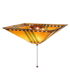 17"Sq Prairie Corn Flush Mount