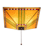17"Sq Prairie Corn Flush Mount