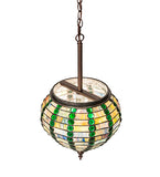 13"W Jeweled Beehive Pendant