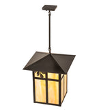 16"Sq Seneca Sprig Outdoor Pendant