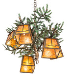 29"W Pine Branch Valley View 5 Lt Chandelier