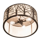 20"W Branches Flush Mount