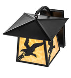 12"W Stillwater Strike Of The Eagle Outdoor Wall Sconce