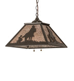 16"Sq Cowboy Pendant