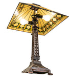 27"H Diamond Band Mission Table Lamp