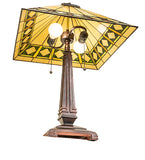 23"H Diamond Band Mission Table Lamp