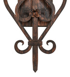 15"W Fleur de Lys 2 Lt Wall Sconce
