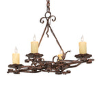 28"L Elianna 4 Lt Oblong Chandelier