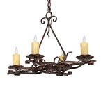 28"L Elianna 4 Lt Oblong Chandelier