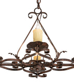 28"L Elianna 4 Lt Oblong Chandelier