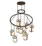 48"W Cartier 9 Lt Cascading Chandelier