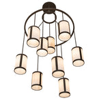 48"W Cartier 9 Lt Cascading Chandelier
