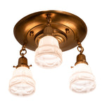 17"W Revival Garland 3 Lt Flushmount