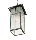15"Sq Hyde Park "T" Mission Outdoor Pendant