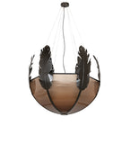48"W Feather Pendant