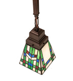 5"Sq Prairie Wheat Mini Pendant