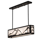 34"L Mountain Range Oblong Pendant