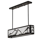 34"L Mountain Range Oblong Pendant