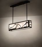 34"L Mountain Range Oblong Pendant