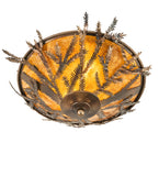 20"W Pine Branch Flush Mount
