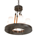 18"W Loxley 6 Lt Chandelier